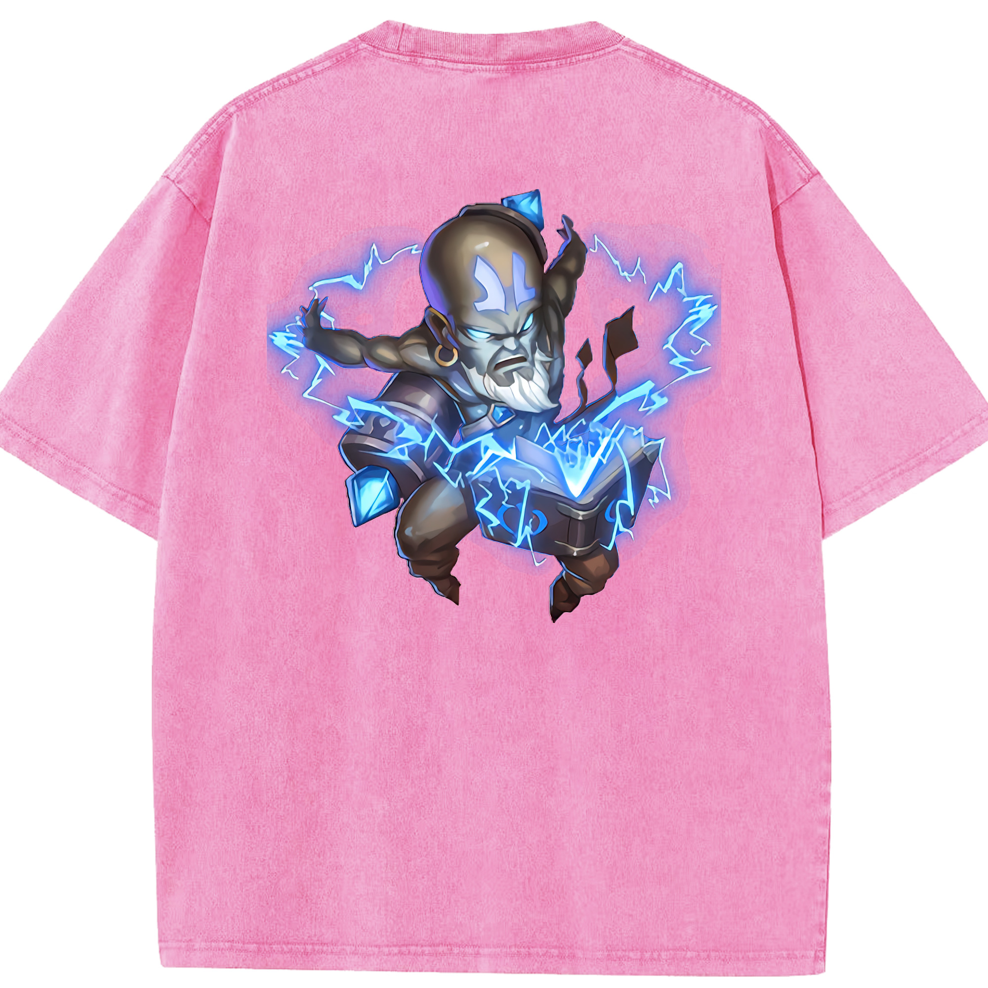 リーグ・オブ・レジェンド League of Legends LOL 綿100% ヴィンテージ風 半袖Tシャツ（背面プリント）
